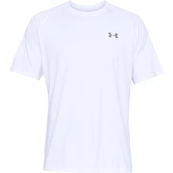 UNDER ARMOUR Funktionsshirt 'Tech 2.0' White / Overcast Gray