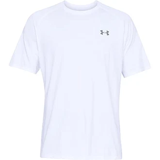 UNDER ARMOUR Funktionsshirt 'Tech 2.0' White / Overcast Gray UNDER ARMOUR Funktionsshirt 'Tech 2.0' White / Overcast Gray