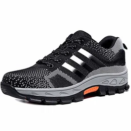 Damen Herren Sicherheitsschuhe Arbeitsschuhe Schutzschuhe mit Stahlkappe (EU 43, Schwarz)