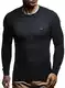 Leif Nelson Strickpullover Herren Rundhals (Blau, Größe S) - Dünner Männer Strick Pullover für Winter & Sommer - Coole Crewneck Männer Pullover