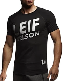 Gym Herren Fitness T-Shirt Slim Fit Moderner Männer Bodybuilder Trainingsshirt Kurzarm Top Herren Sport T-Shirt - Bekleidung für Bodybuilding Training LN8043 Schwarz-Grau Medium