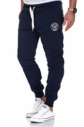 Herren Jogginghose Sporthose Sweatpants Jogger Trainingshose 20002 Navyblau M