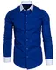 Amaci&Sons Herren Slim Fit Hemd Bügelleicht Business Freizeit Shirt 50004 Royalblau M