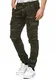 Indicode Herren August Cargohose aus Baumwolle mit 6 Taschen   Lange Regular Fit Cargo Chino Hose Baumwollhose Chinohose Freizeithose Stoffhose aus Stretch Material für Männer Dired Camouflage M