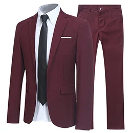 Anzug Herren Anzüge Slim Fit 2 Teilig Business Herrenanzug Sakko Hose