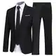 Allthemen Anzug Herren Anzüge Slim Fit 2 Teilig Business Herrenanzug Sakko Hose Schwarz M