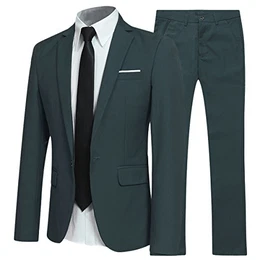 Anzug Herren Anzüge Slim Fit 2 Teilig Business Herrenanzug Sakko Hose