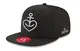 ASTRA Snapback Cap Herzanker in Schwarz, Mütze für Damen & Herren, St. Pauli auf dem Kopf, Basecap mit Herzanker-Logo in Weiß, Bier zum Anziehen