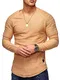 MT Styles Herren Oversize Sweatshirt Biker Pullover Hoodie MT-7311 [Beige, S]