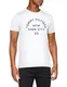 Tommy Hilfiger Herren Multi Layered Logo Graphic Tee T-Shirt, Weiß (Bright White 100), Medium