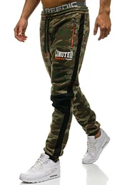 BOLF Herren Sporthose Trainingshose mit Camo-Muster CRWS DNM 3782B Mehrfarbig M [6F6]