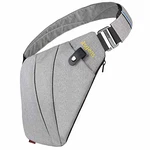 Asgens Mehrzweck Anti-Diebstahl Versteckte Sicherheitstasche Unterarm Schulter Achselhöhle Kuriertasche Sport Freizeit Brust Tasche Tragbarer Rucksack Silber