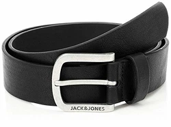 JACK & JONES Gürtel JACHARRY Belt schwarz/silber