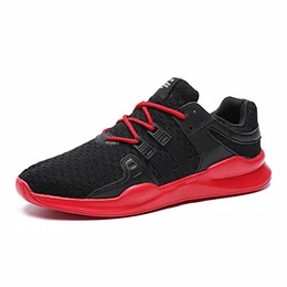 Laufschuhe Herren Damen Sportschuhe Straßenlaufschuhe Sneaker Joggingschuhe Turnschuhe Walkingschuhe Traillauf Fitness Schuhe,40 EU,Schwarz Rot