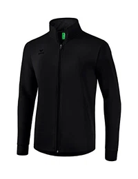 Unisex Basic Sweatjacke, Schwarz, M EU