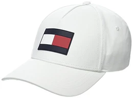 Herren TH Flag Baseball Cap, Weiß (Bright White 104), One Size (Herstellergröße: OS)
