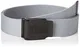 Urban Classics Unisex Woven Rubbered Touch UC Gürtel, Grau (Grey 00111), 120 cm