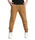 YoungSoul Jungen Jogginghose aus Baumwolle mit Bündchen und Gummiband Freizeithose Sweathosen für Kinder Braun Etiketten 130