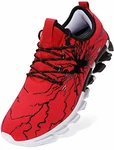 BRONAX Herren Sportschuhe Sneaker Turnschuhe Rot/Schwarz