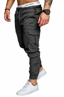 Amaci&Sons Jogger Cargo Herren Chino Jeans Hose 7001 Anthrazit Amaci&Sons Jogger Cargo Herren Chino Jeans Hose 7001 Anthrazit