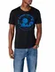 edc by ESPRIT Herren 048CC2K030 T-Shirt, Schwarz (Black 001), Medium