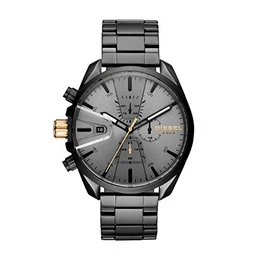 Herren Chronograph Quarz Uhr mit Edelstahl Armband DZ4474