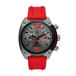 Herren Chronograph Quarz Uhr mit Silikon Armband DZ4481