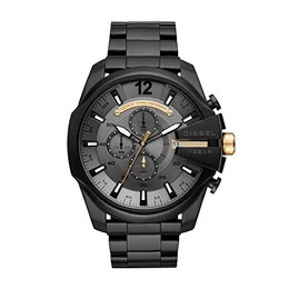 Herren Chronograph Quarz Uhr mit Edelstahl Armband DZ4479