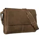 STILORD ''''Oskar'''' Umhängetasche Laptoptasche 15 Zoll aus echtem Leder Messenger Bag Business Vintage Look, Farbe:mittel - braun