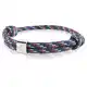 Skipper Surfer-Armband mit Charm für Damen und Herren - Marine/Rot/Grau 6794