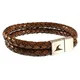 WAVEPIRATE® Echt Leder-Armband Tarifa F Cognac 22 cm Edelstahl-Verschluss in Geschenk-Box Surfer Männer Herren