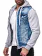 Redbridge Herren Denim Jeans Jacke Casual Übergangsjacke Sweatjacke mit Kapuze