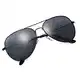 Yveser Polarisierte Sonnenbrille Pilotenbrille für Männer und Frauen Yv3025 (Schwarze Linse/Schwarze Rahmen)