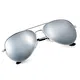Yveser Polarisierte Sonnenbrille Pilotenbrille für Männer und Frauen Yv3025 (Silber Linse/Silber Rahmen)