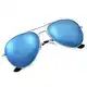 Yveser Polarisierte Sonnenbrille Pilotenbrille für Männer und Frauen Yv3025 (Blaue Linse/Silber Rahmen)