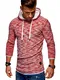 Rello & Reese Herren 2in1 Oversize Hoodie Pullover Kapuzenpullover MT-7424 [Rot, M]
