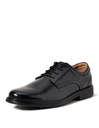 Herren Un Aldric Lace Derbys, Schwarzes Leder, 43 EU