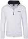 Rock Creek Herren Fleecejacke Sweatjacke Herrenjacke Übergangsjacke H-139 [White M]