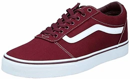 Ward Herren Sneaker, Rot Canvas Port Royale White, 43 EU