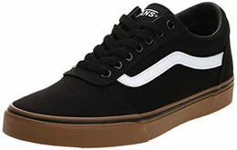 Ward Herren Sneaker, Schwarz Canvas Black Gum, 43 EU