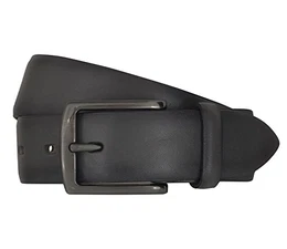 LLOYD Men's Belts Gürtel Herrengürtel Ledergürtel Grau 6838, Länge:90 cm, Farbe:Grau