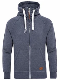 Sweatjacke Hoodie Kapuzen Hoodie Mit Reißverschluss Herren Blauer Zipper Hoody Männner Kapuzenjacke Jacob, Blau (Grisaille Blue 183912), M