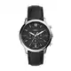 FOSSIL Herrenuhr Neutra Chrono, 44mm Gehäusegröße, Quarz-Chronographenwerk, Lederarmband