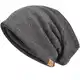 VECRY Herren Baumwolle Mütze Strickmützen Slouch Beanie Schädel Cap Winter Sommer Hüte (Grau)
