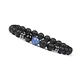 Good.Designs ® Chakra Perlenarmband aus Onyx und Lavastein Natursteinperlen (Dunkelblau) blau blaues blaufarben darkblue Herrenarmband Damenarmband Perlenkette Schmuckstein
