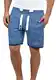 !Solid BenjaminShorts Herren Sweatshorts Kurze Hose Sport-Shorts aus hochwertiger Baumwollmischung, Größe:M, Farbe:Faded Blue Melange (1542M)