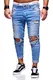 behype. Herren Destroyed Jeans-Hose 80-7236 Blau 30/32