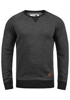 !Solid VituNeck Herren Sweatshirt Pullover Pulli Mit Rundhalsausschnitt Med Grey