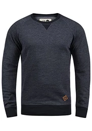 !Solid VituNeck Herren Sweatshirt Pullover Pulli Mit Rundhalsausschnitt, Größe:M, Farbe:Insignia Blue Melange (8991)