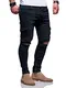 MT Styles Biker Cargo Jeans Hose JN-3101 [Schwarz, W32/L32]